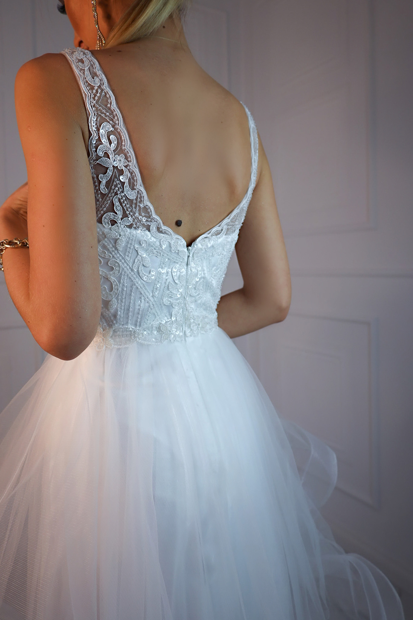 Svatební šaty Teramo s kanýrovou sukní (vel. 40)