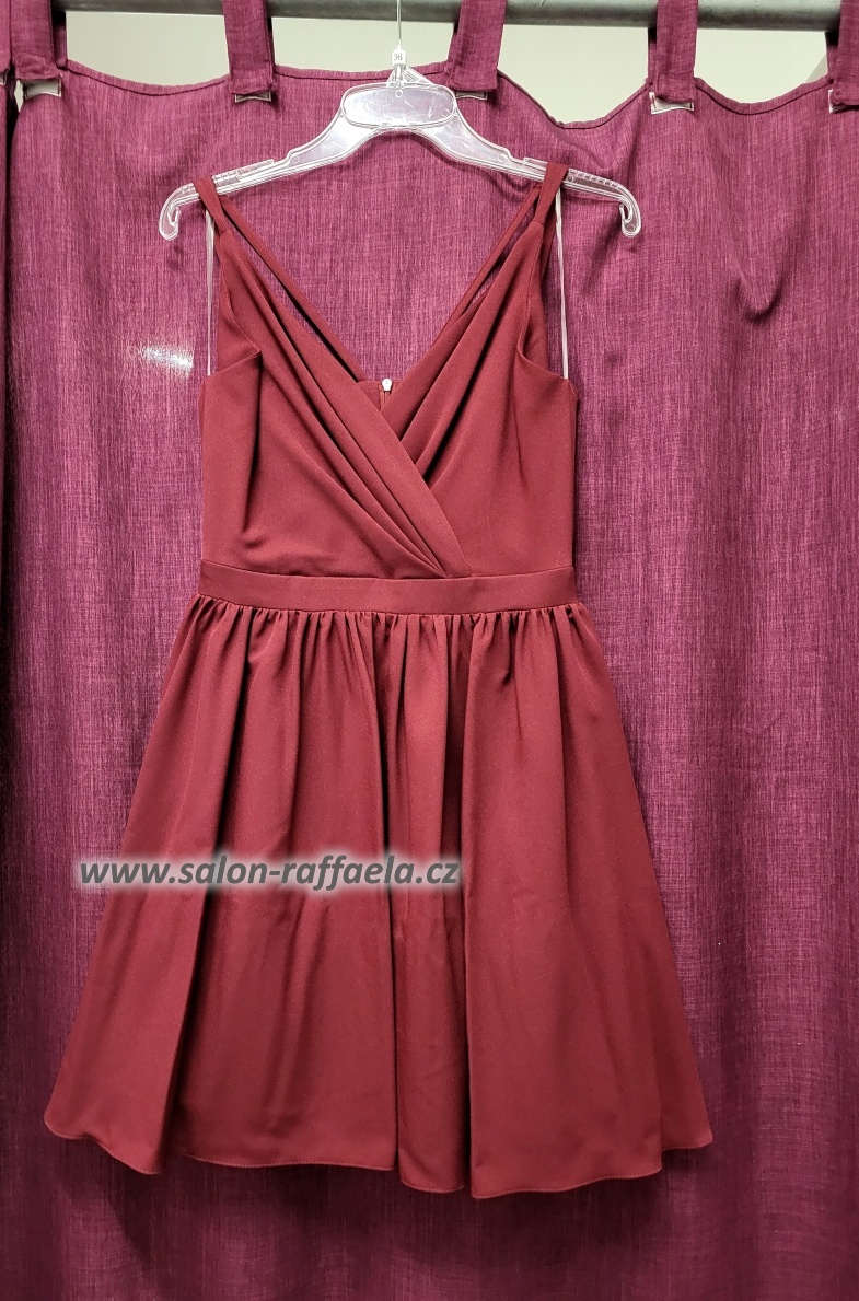 Krátké společenské šaty s dvojitými ramínky Ruby II (vel. 32 a 36)