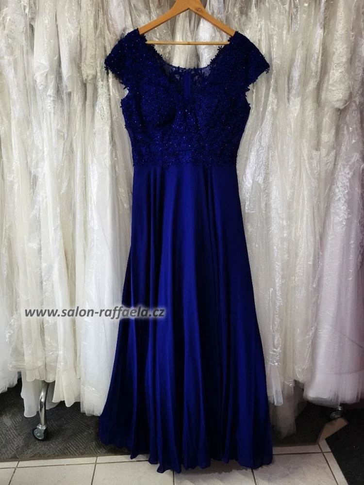 Tmavě modré šaty Winchester s kamínkovým topem (vel. 44)