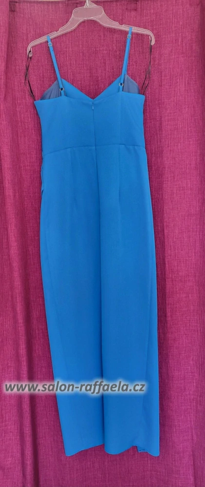 Překládané tyrkysové společenské šaty Moravia (vel. 36)