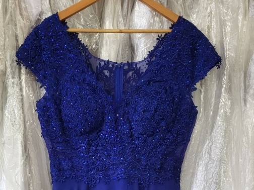 Tmavě modré šaty Winchester s kamínkovým topem (vel. 44)