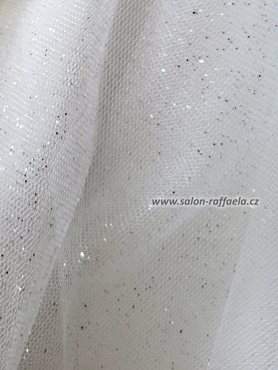 Svatební šaty Siderno s dvojitými ramínky a 3D aplikacemi (vel. 38)