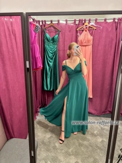 Elegantní šaty se spadlými rameny Trin z exkluzivní jemné látky (vel. 34, 38)