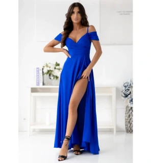 Elegantní šaty se spadlými rameny Trin z exkluzivní jemné látky (vel. 36)