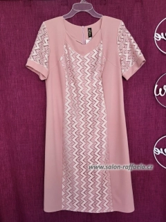 Starorůžové pouzdrové šaty Mirabel pro maminku nebo babičku (vel. 46)