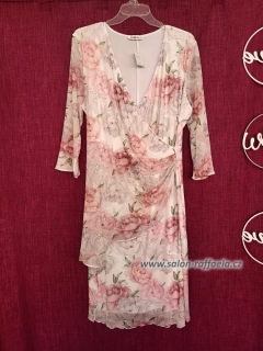 Velmi pružné květované šaty z velmi lehké látky Sisak (vel. 46)