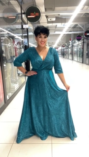 Exkluzivní třpytivé šaty s kolovou sukní Ovada (vel. 46)