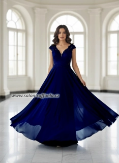 Tmavě modré šaty Winchester s kamínkovým topem (vel. 44)