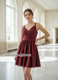 Krátké společenské šaty s dvojitými ramínky Ruby II (vel. 32 a 36)
